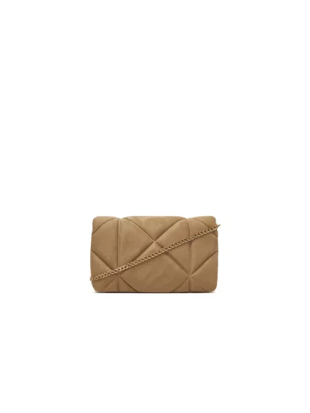 Torebka crossbody Love Moschino skórzana beżowa