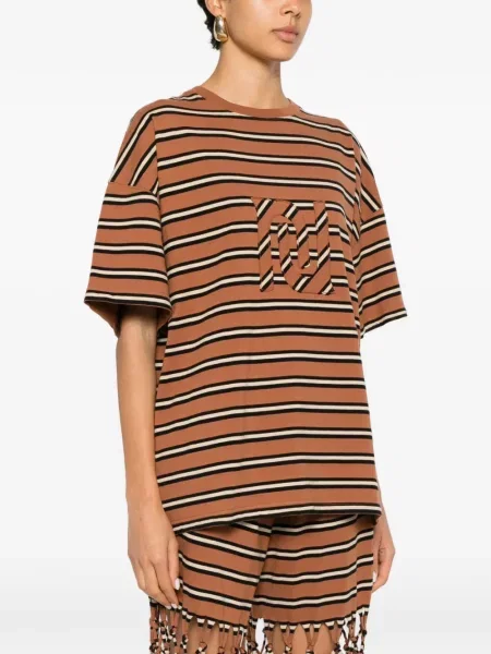 Tricou Nanushka cu dungi maro
