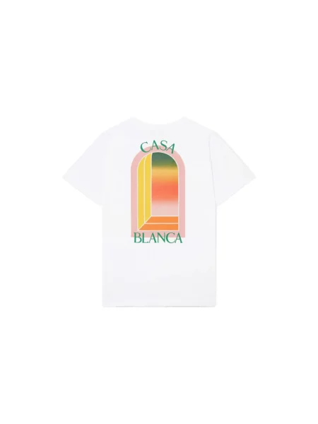 Tricou Casablanca cu gradient alb