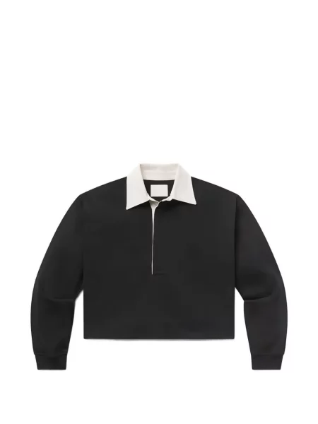 Decupat tricou polo Citizens Of Humanity negru