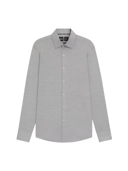 Koszula Boss ze stretchu szara