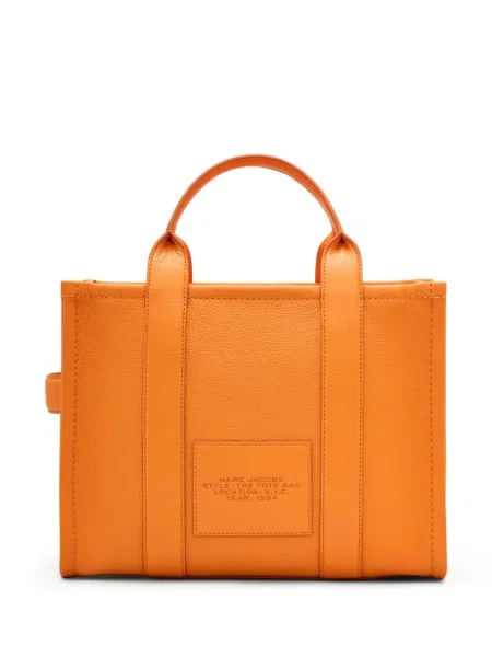 Geantă shopper Marc Jacobs din piele portocaliu