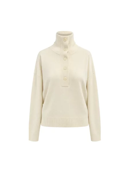 Sweter z golfem Seventy do golfa biały