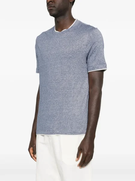 Tricou Brunello Cucinelli albastru