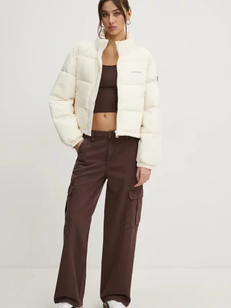 Куртка Guess Jeans зимова бежевий