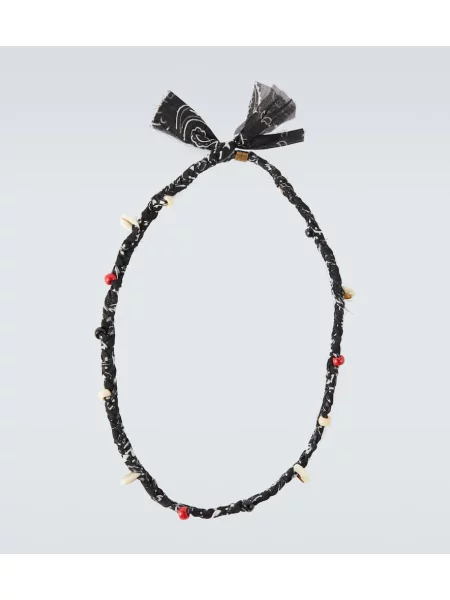 Šal Alanui s printom crna