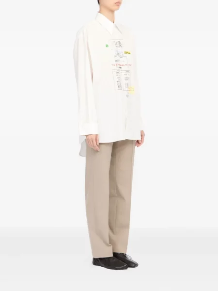 Ing Mm6 Maison Margiela nyomtatás fehér