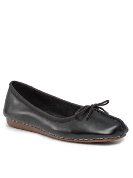 Clarks Baleríny Freckle Ice čierna