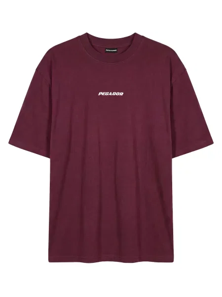 Pegador Tricou supradimensional Bracy roșu vin alb
