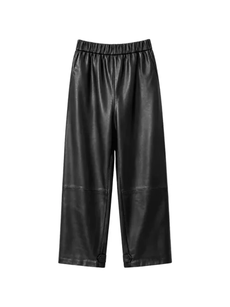 Pantaloni Dusan din piele negru