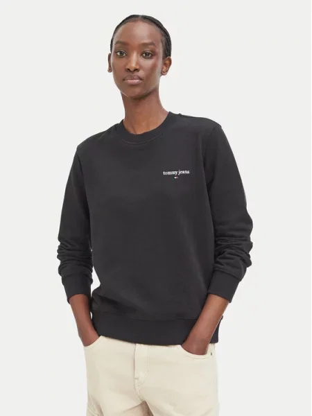 Tommy Jeans Μπλούζα Classic Logo μαύρο