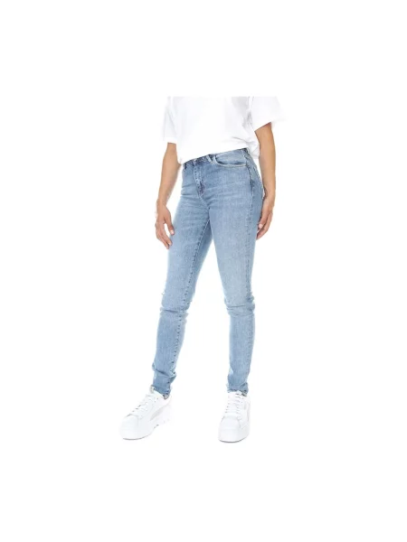 Skinny jeansy skinny Carhartt Wip niebieskie