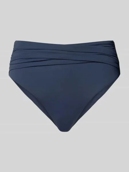 Figi bikini z marszczeniami Seafolly granatowe