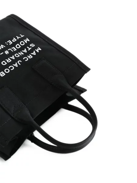 Geantă shopper Marc Jacobs cu imagine negru