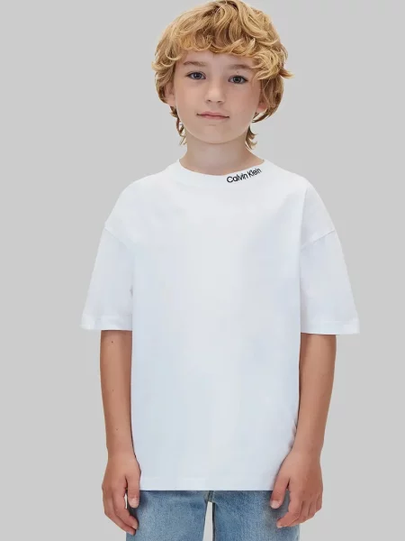 Calvin Klein Jeans tričko detské biela