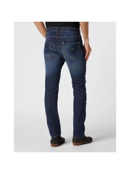 Jeansy Philipp Plein niebieskie