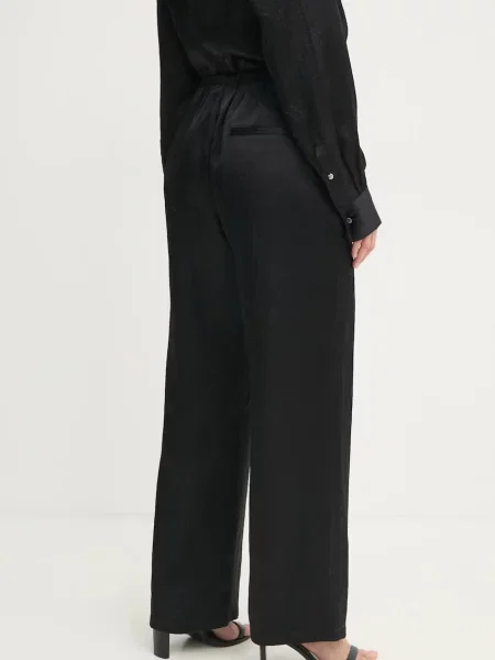 Filippa K pantaloni femei lat high waist negru