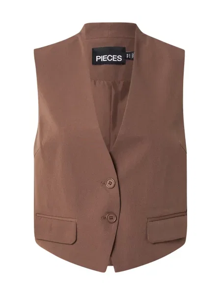 PIECES Vestă de costum PCNimora ciocolatiu