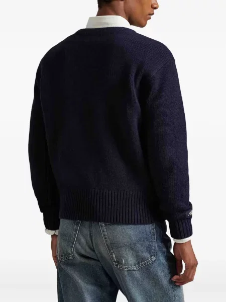 Tricou polo Polo Ralph Lauren cu decolteu rotund albastru