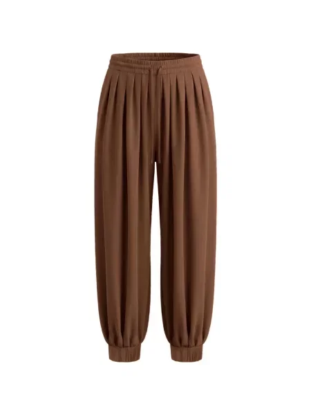 Pantaloni Nicholas conici maro