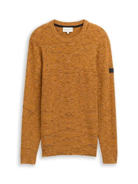 TOM TAILOR Svetr melír oranžový