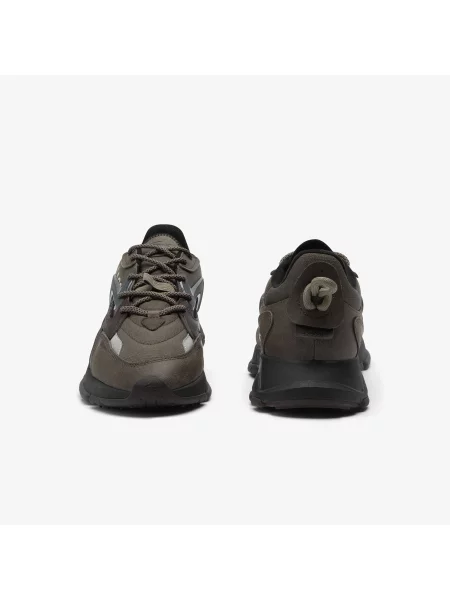 Lacoste Sneakersy Neo Tech Ciemnobrązowe brązowy