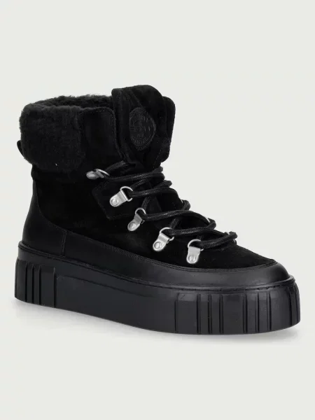 Gant Snowmont cizme de zăpadă pentru femei din piele întoarsă negru