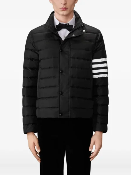 Geacă Thom Browne cu dungi negru