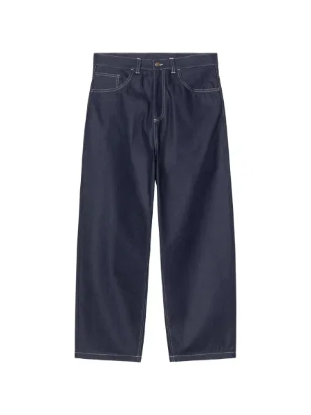 Blugi Carhartt Wip cu autograf albastru