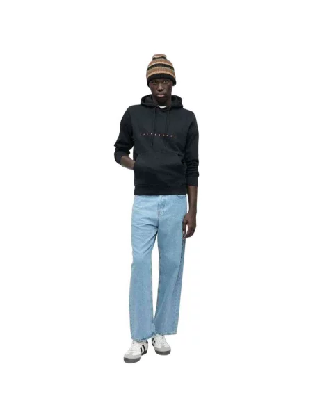 JACK & JONES Mikina STAR námornícka modrá / oranžová čierna