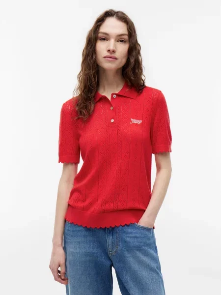 Pulover Tommy Jeans roșu