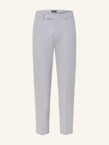 Cinque Spodnie Garniturowe Cibeppe Tapered Fit Z Dżerseju grau
