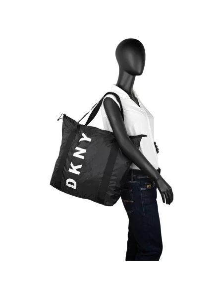 Csomagolható kézitáska Dkny fekete