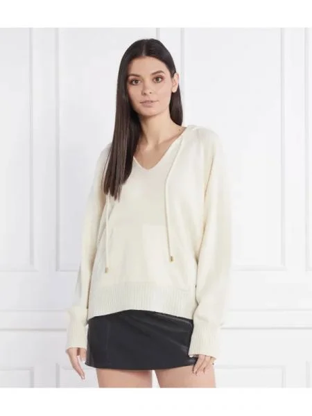 TWINSET de lână pulover cu adaos de cașmir bej