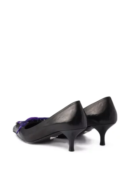 Pantofi cu toc Prada din piele negru