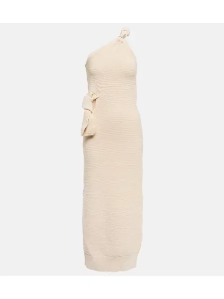 Rochie midi Jacquemus până la genunchi de costum alb