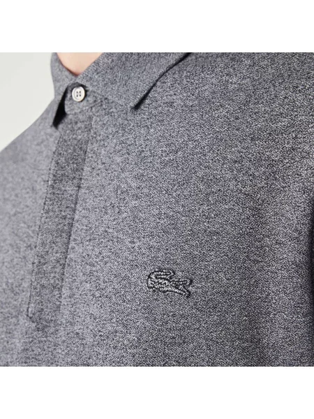 Lacoste Koszulka Polo Smart Paris Z Elastycznej Bawełny szara