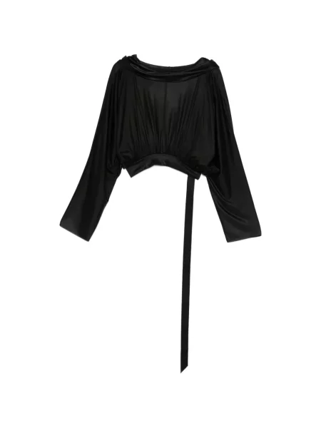 Hanorac cu glugă Rick Owens Drkshdw lung negru