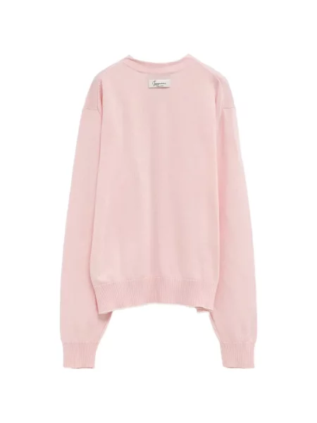 Cardigan Jacquemus cu decolteu în V roz