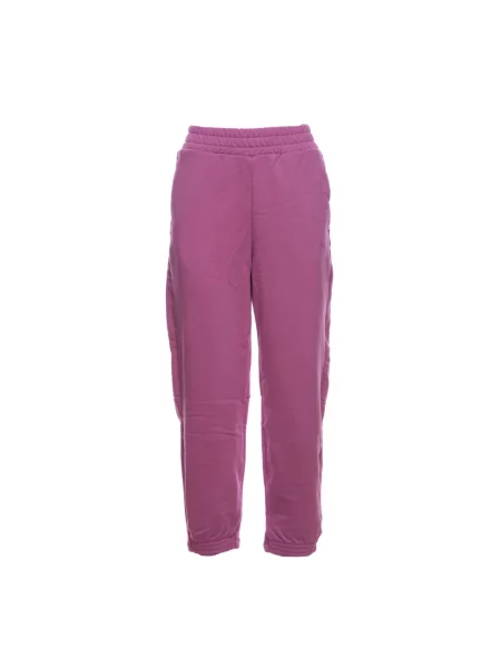 Szerokie joggery Adidas Originals różowe