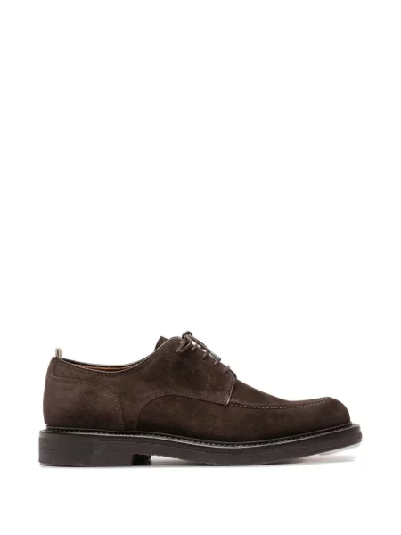 Pantofi derby Officine Creative din crep maro