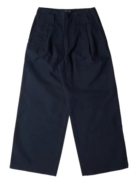 Pantaloni Kenzo plisate albastru