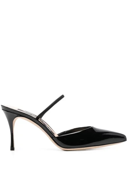 Pantofi cu toc Sergio Rossi din piele negru