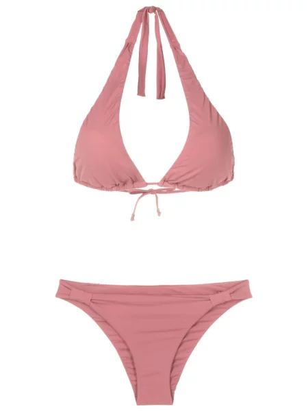 Bikini Amir Slama cu gât halter roz