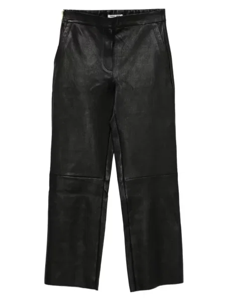 Pantaloni Max & Moi din piele negru