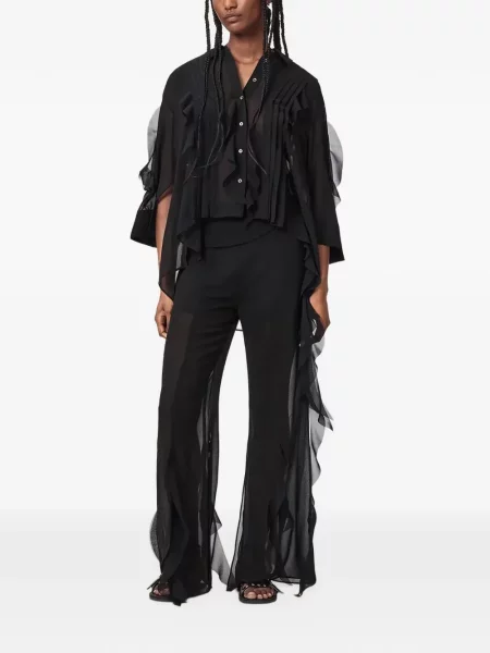 Pantaloni Allsaints evazate negru