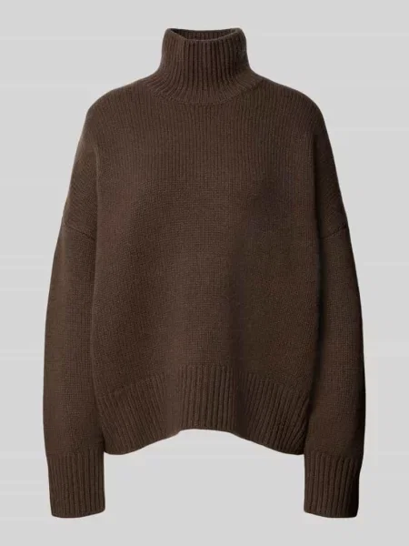 Sweter z golfem i rękawami w kształcie balonów wykonany w z wełny Style Icon Collection