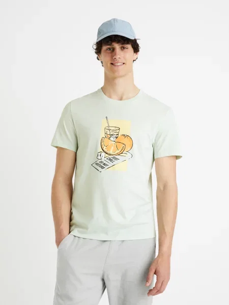 Tricou Celio cu imagine alb