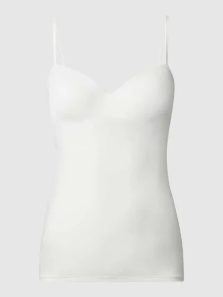 Podkoszulka z efektem 2 w 1 model ‘Allure’ – watowany Hanro biała