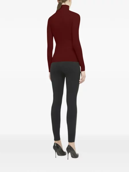 Lung top Wolford de lână roșu